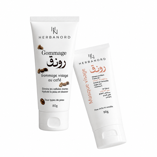 Duo Visage purifiant — Gommage Café & Masque réglisse