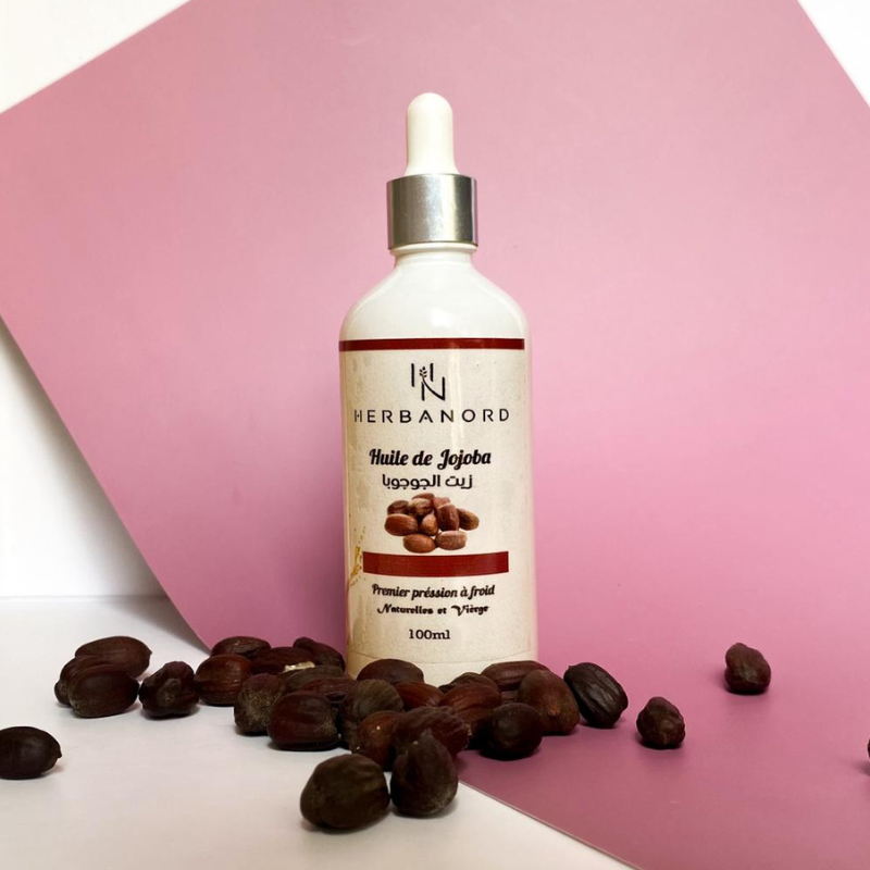 Huile de Jojoba Cosmétique – Équilibrante et Protectrice