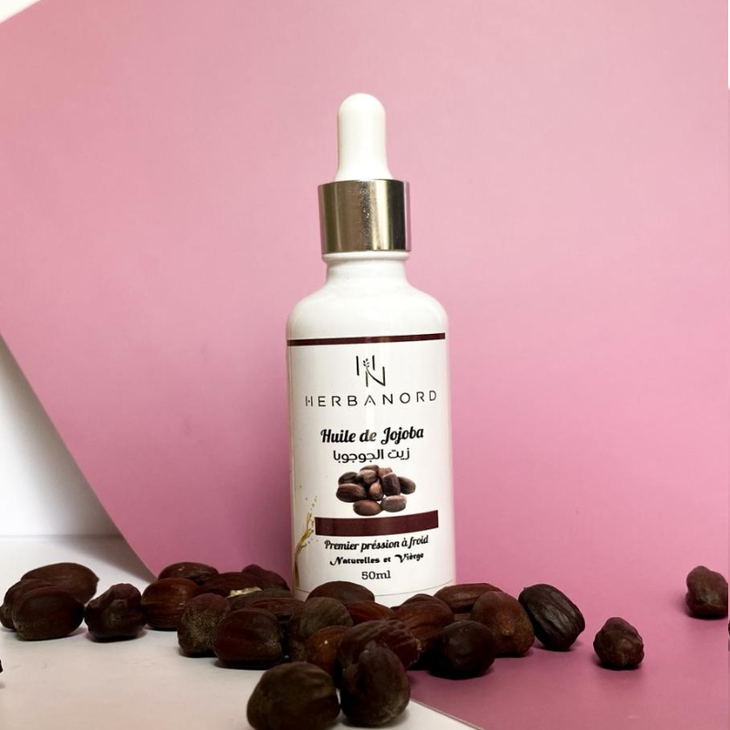 Huile de Jojoba Cosmétique – Équilibrante et Protectrice