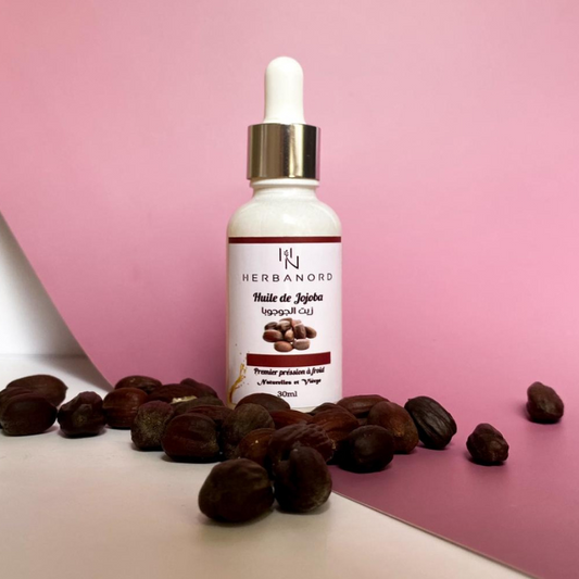 Huile de Jojoba Cosmétique – Équilibrante et Protectrice