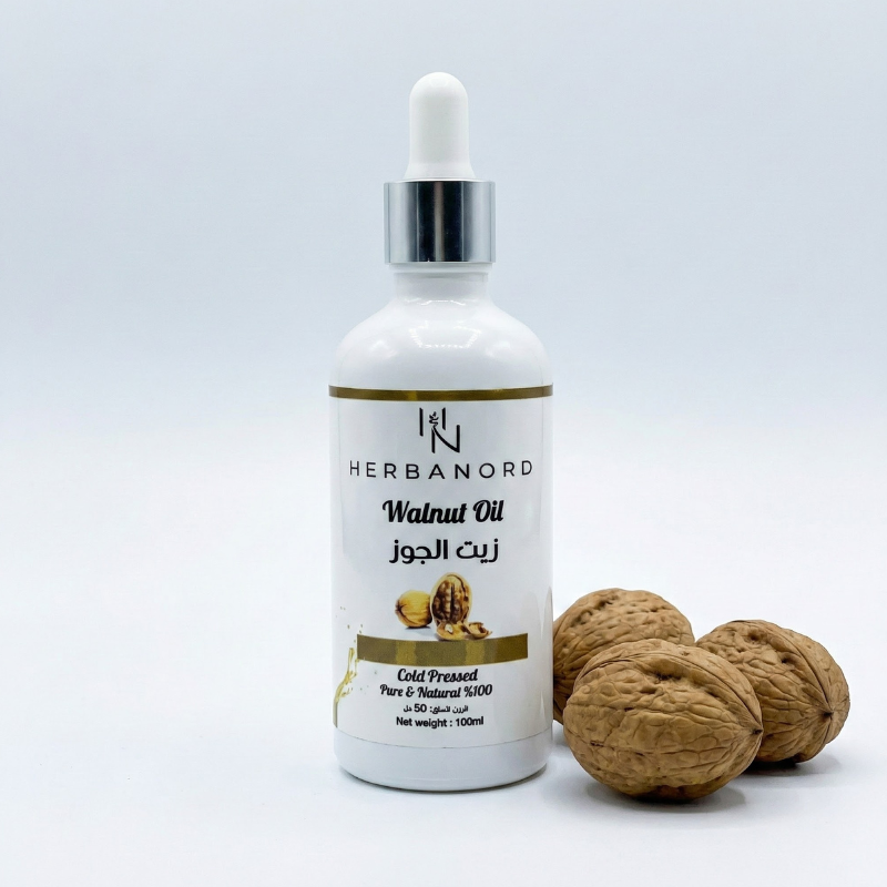 Huile de noix cosmétique pressée à froid – soin naturel pour la peau et les cheveux