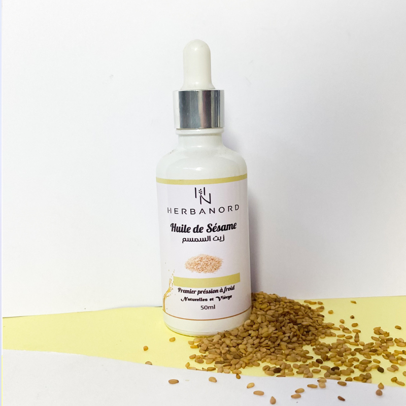 Huile de Sésame Cosmétique - 100% Pure et Pressée à Froid