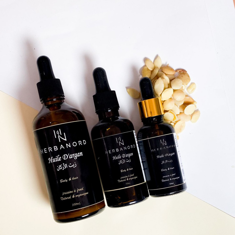 Huile d’Argan Cosmétique – Pressée à Froid, 100 % Pure et Naturelle