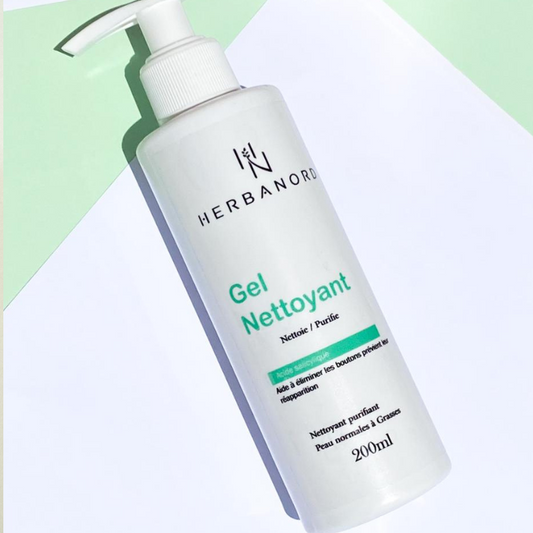 Gel Nettoyant Purifiant – Peaux Mixtes à Grasses (Acide Salicylique & Thé Vert)