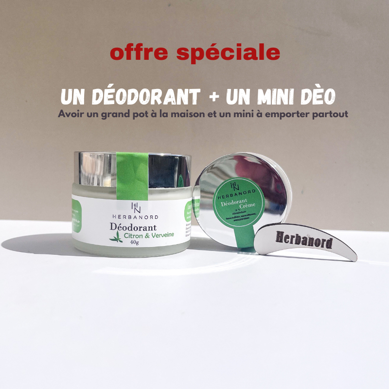 pack Duo Déodorant Naturel Herbanord / 40 g + Mini 20 g