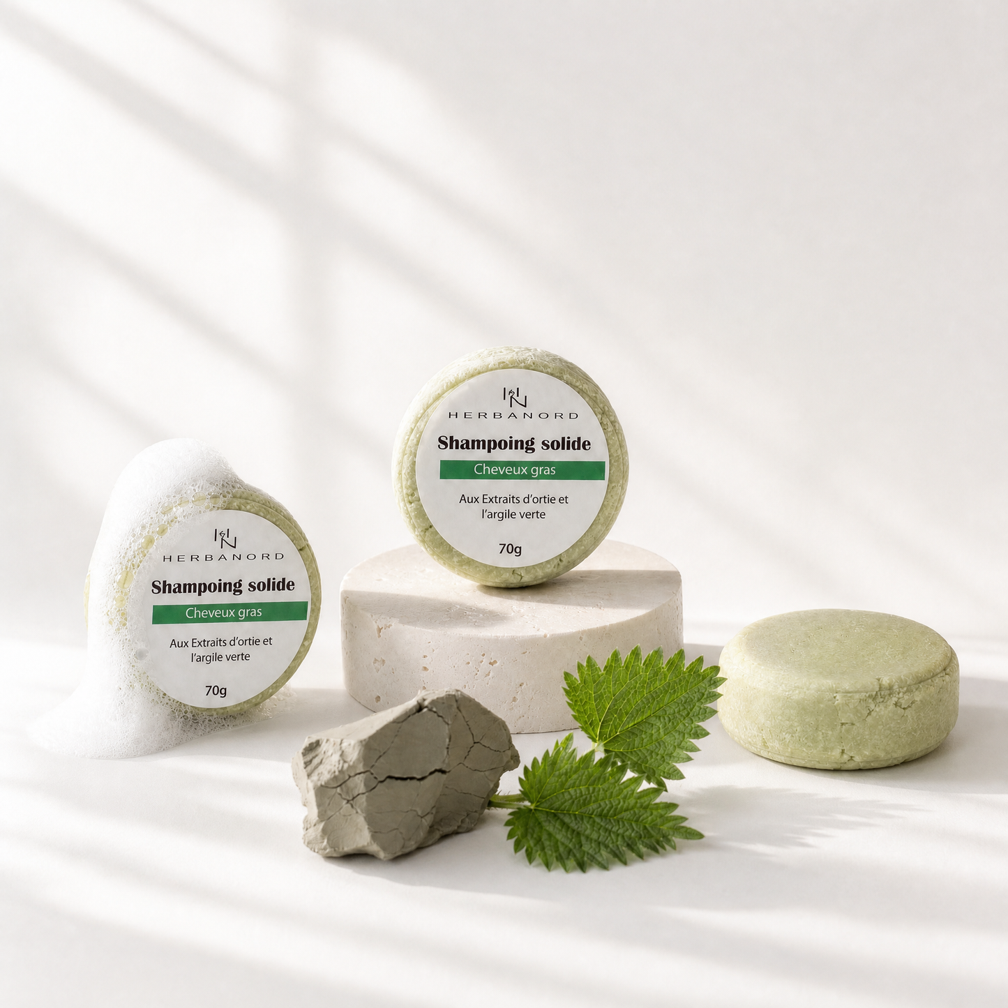 🧼 Shampoing Solide Naturel – Deux Formules Adaptées à Vos Cheveux