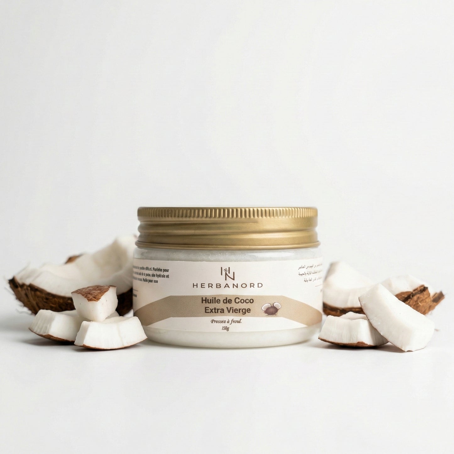 🥥 Huile de Coco Cosmétique – Pression à Froid