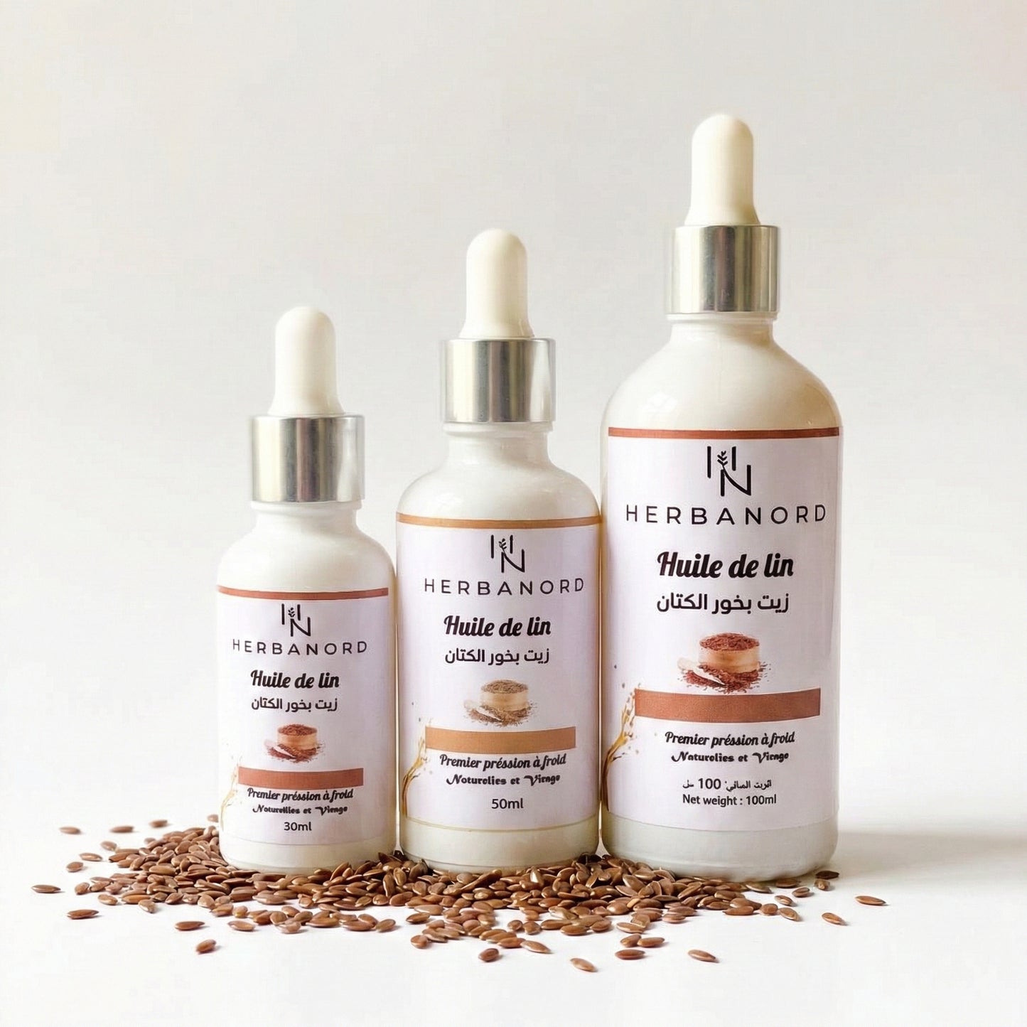 Huile de Lin Cosmétique – Pression à Froid 🌿