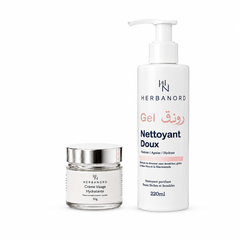 Duo Visage Hydratant — Gel Nettoyant et Crème Hydratante | Herbanord