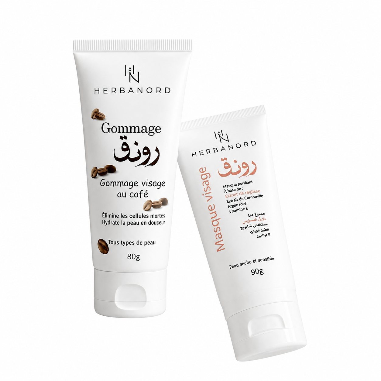 Duo Visage purifiant  — Gommage Café & Masque réglisse