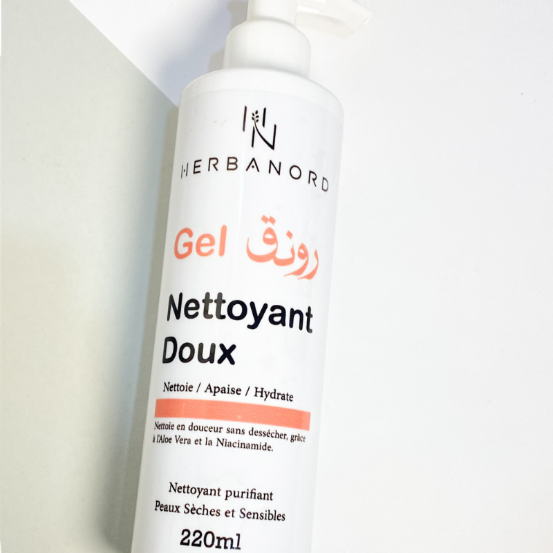 Gel Nettoyant Douceur – Peaux Sèches &amp; Sensibles (à la Niacinamide)