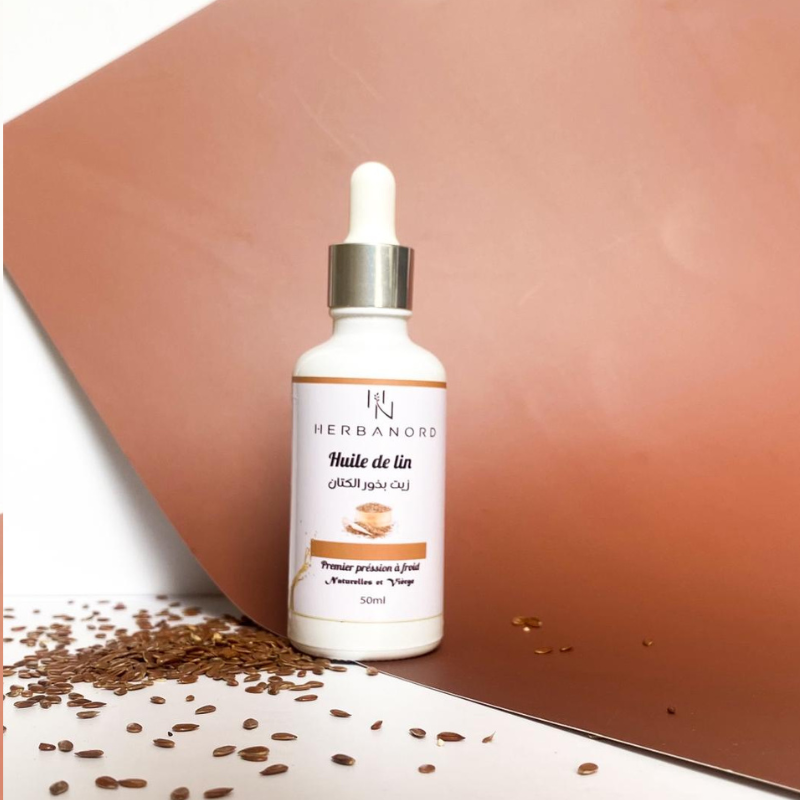 Huile de Lin Cosmétique – Régénérante, Apaisante et 100 % Naturelle