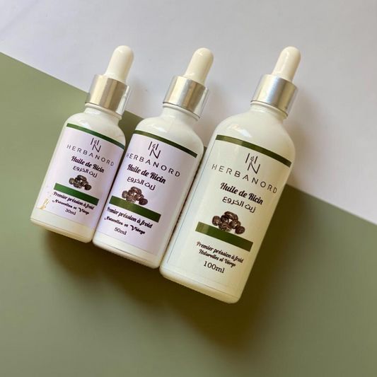 🌰 Huile de Ricin Cosmétique – Fortifiante et Réparatrice