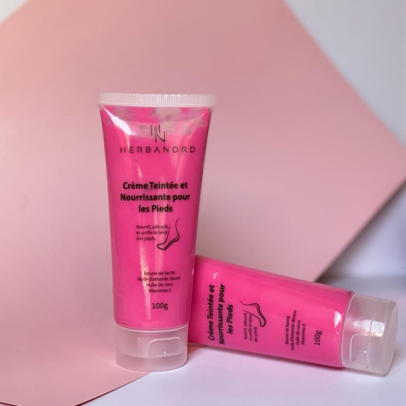 🦶 Crème Teintée &amp; Nourrissante pour les Pieds – “Pieds de Velours”