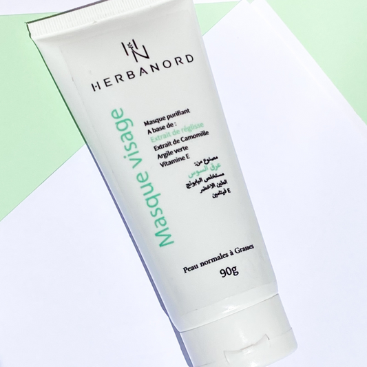 Masque Visage Purifiant – Peaux Grasses à Normales