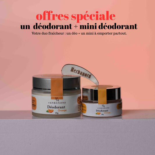 pack Duo Déodorant Naturel Herbanord / 40 g + Mini 20 g