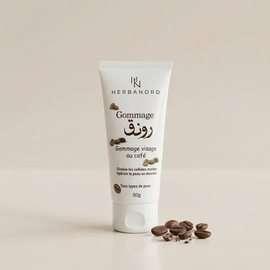 Gommage Visage Éclat au Café Naturel – Exfoliant Doux, Hydratant et Revitalisant