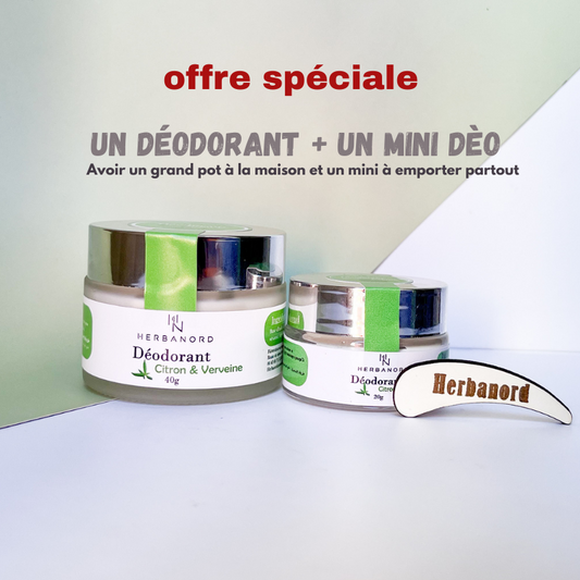 Duo Déodorant Naturel Herbanord / 40 g + Mini 20 g