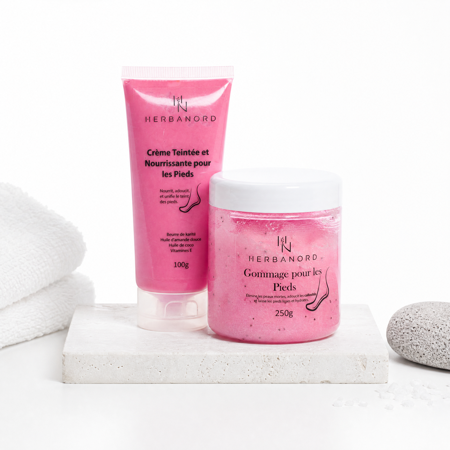 Pack Soin Complet des Pieds — Gommage et Crème